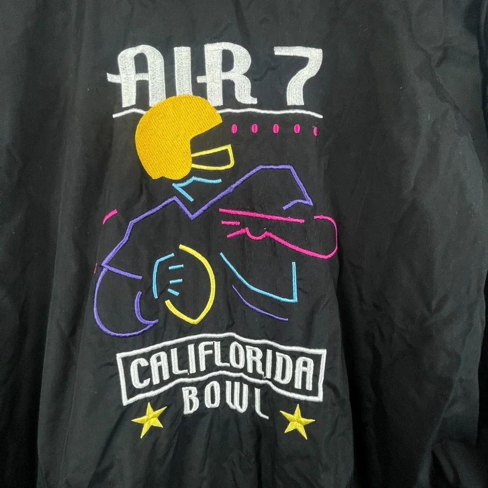Vintage Air 7 Califlorida Bowl Jacket Mens XXL Embroidered Highschool Football